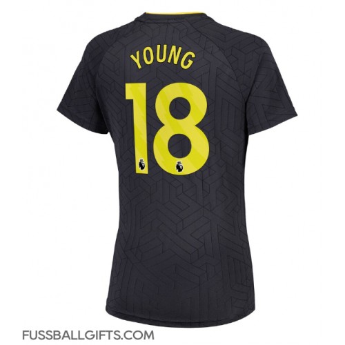 Everton Ashley Young #18 Fußballbekleidung Auswärtstrikot Damen 2024-25 Kurzarm